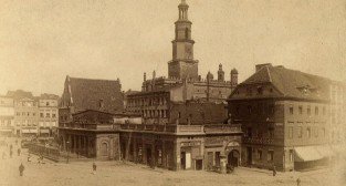 Stary Rynek w Poznaniu z Wagą, Odwachem i kamienicą Pfitznera  1886-1888  Foto: 