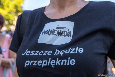 Wolne Media - protest na placu Wolności  Foto: lepszyPOZNAN.PL/Piotr Rychter