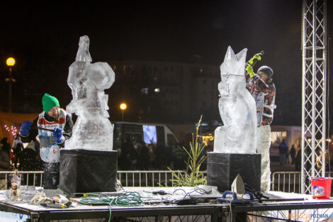 XV Poznań Ice Festival 2021: konkurs rzeźby małej - Arena, Po  Foto: Paweł Rychter