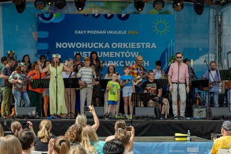 Cały Poznań Ukulele 2024 - Nowohucka Orkiestra Instrumentów N  Foto: lepszyPOZNAN.pl/Piotr Rychter