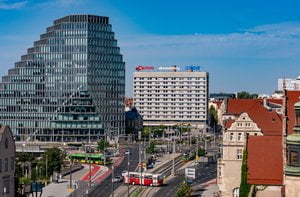 Bałtyk, rondo Kaponiera, Akumulatory, autobus, komunikacja  Foto: lepszyPOZNAN.pl / Piotr Rychter