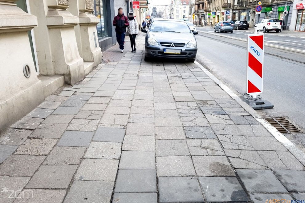 Dąbrowskiego remont chodnik  Foto: Bartosz Jankowski / ZDM