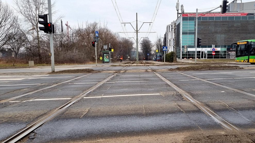 Wymiana torowiska na przejeździe w al. Solidarności. Prace rozpoczną się 1 marca  Foto: materiały prasowe / ZTM Poznań